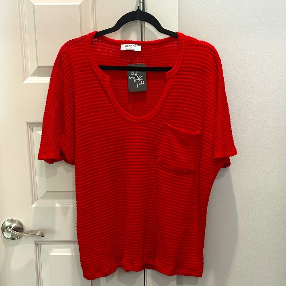 Zenana Ruby Red Top